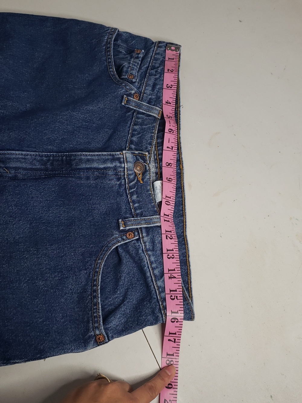 Vintage Levi's 522 100% Cotton Tapered Fit Straight Leg Jeans Size 16 Short USA - Picture 10 of 16
